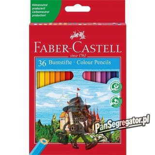 Kredki ZAMEK 36 kolorów opakowanie kartonowe 120136 FC FABER-CASTEL