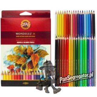Kredki akwarelowe MONDELUZ 36 kolorów 3719 KOH-I-NOOR