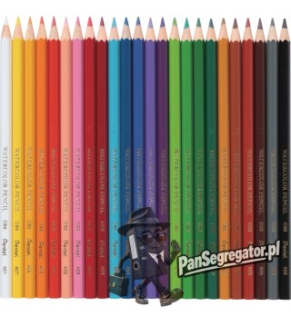 Kredki akwarelowe PENTEL 24 kolory CB9-24