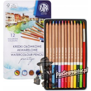 Kredki akwarelowe ołówkowe 12 kolorów zestaw 312121001 ASTRA