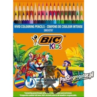 Kredki drewniane ECO SMOOTH 48 kolorów 303184 BIC