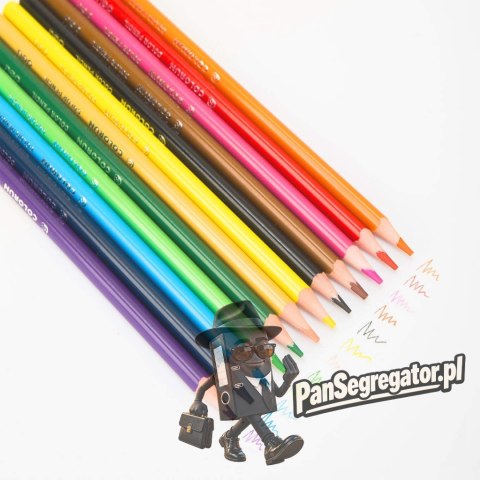 Kredki ołówkowe bezdrzewne COLORUN 24 kolorów EC00120 DELI