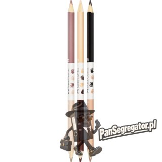 Kredki ołówkowe trójkątne 12 kolorów +3 kredki dwustronne odcienie skóry 511514 Faber- Castell