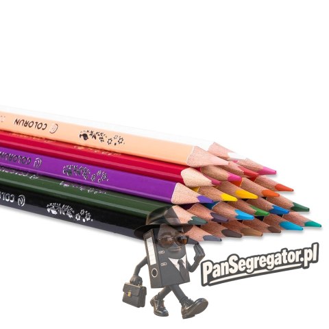 Kredki ołówkowe trójkątne COLORUN 24 kolorów EC00320 DELI