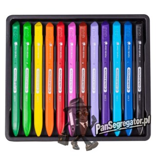 Kredki plastikowe trójkątne COLOR EMOTION 12 kolorów EC20000 DELI