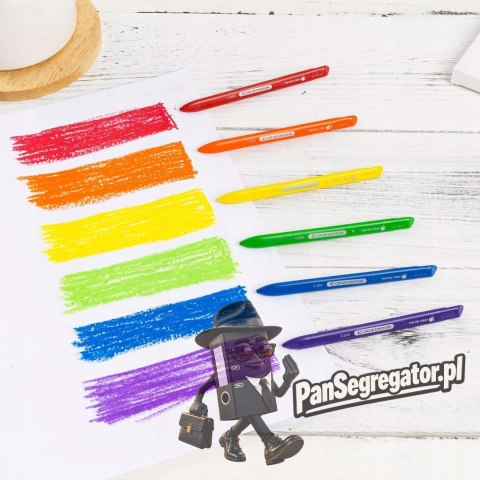 Kredki plastikowe trójkątne COLOR EMOTION 24 kolorów EC20020 DELI