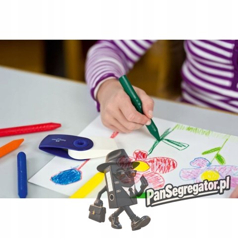 Kredki świecowe GRIP JUMBO trójkątne 12 kolorów FABER-CASTELL 122540 FC