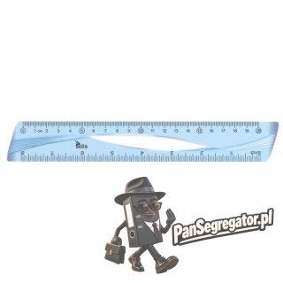 Linijka 20cm NIEBIESKA BL012-B TETIS