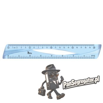 Linijka 20cm NIEBIESKA BL012-B TETIS