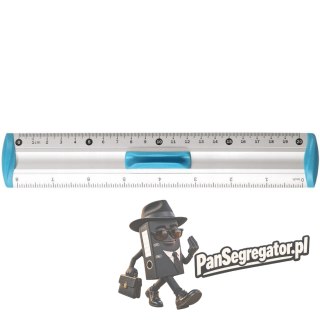 Linijka aluminiowa 20cm uchwyt niebieski BL040-NB TETIS