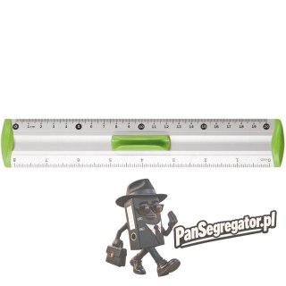 Linijka aluminiowa 20cm uchwyt zielony BL040-ZB TETIS