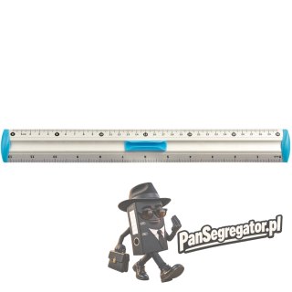 Linijka aluminiowa 30cm uchwyt niebieski BL040-NC TETIS