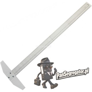 Linijka plastikowa z ogranicznikiem 70cm 40011 LENIAR