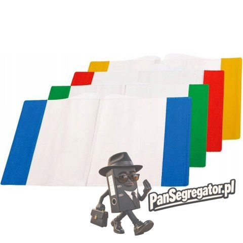 Okładka na zeszyty A5 PVC (10szt.) kolorowe boki 0402-0012-99 PANTA PLAST