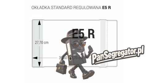 Okładka regulowana E5 - 277 bezbarwna (5 szt.) OZB5-48 BIURFOL