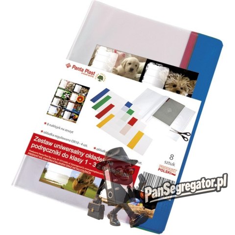 Okładki na podręczniki do klasy 1-3 z naklejkami 0402-0146-99 PANTA PLAST