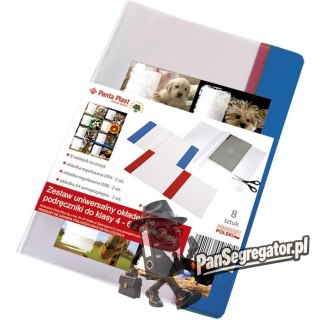 Okładki na podręczniki do klasy 4-6 z naklejkami 0402-0145-99 PANTA PLAST