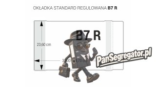 Okładki regulowane na książki i zeszyty B7 bezbarwne 5 sztuk 23,6x32-34,7cm OZB5-41 BIURFOL