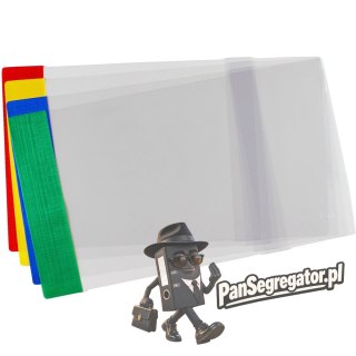 Okładki regulowane na książki i zeszyty E6 kolorowe 25 sztuk 24,5x34-37,7cm OZK-47 BIURFOL