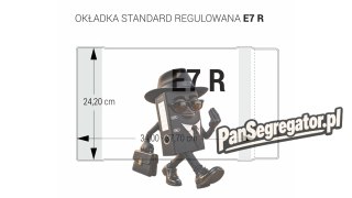 Okładki regulowane na książki i zeszyty E7 bezbarwne 5 sztuk 24,2x34-37,7cm OZB5-43 BIURFOL