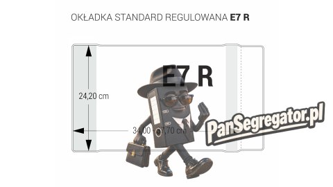 Okładki regulowane na książki i zeszyty E7 bezbarwne 5 sztuk 24,2x34-37,7cm OZB5-43 BIURFOL