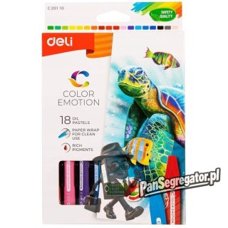 Pastele olejne COLOR EMOTION 18 kolorów EC20110 DELI
