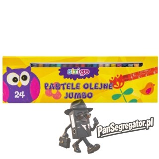 Pastele olejne JUMBO 24 kolory STRIGO SSC030