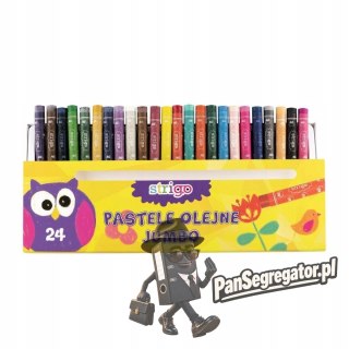 Pastele olejne JUMBO 24 kolory STRIGO SSC030