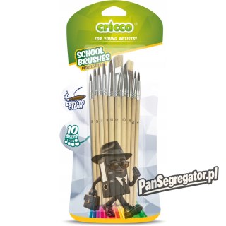 Pędzelki szkolne 10szt. blister CR364B10 CRICCO