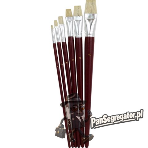 Pędzle płaskie GR-685 A (6 szt). 170-1425 GRAND