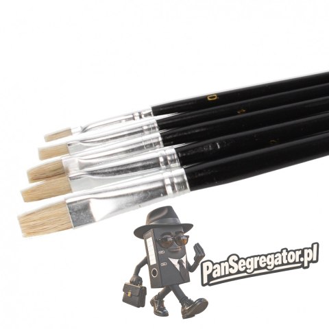 Pędzle szkolne 5szt STARPAK 132147