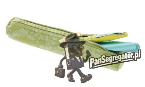 Piórnik szkolny na suwak Saszetka Kosmetyczka okrągła Snake zielona 50046638 HERLITZ