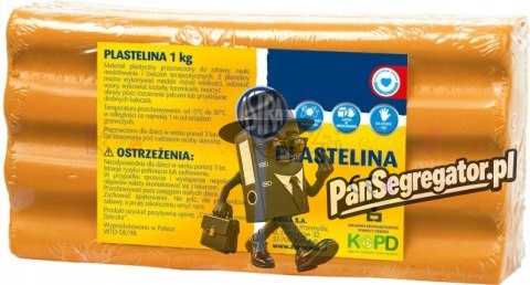 Plastelina szkolna dla dzieci 1kg pomarańczowa 303111005 ASTRA