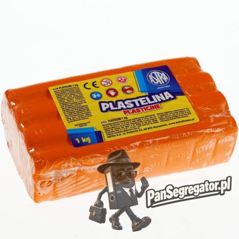 Plastelina szkolna dla dzieci 1kg pomarańczowa 303111005 ASTRA