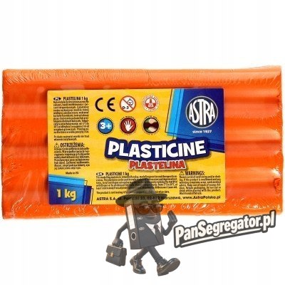 Plastelina szkolna dla dzieci 1kg pomarańczowa 303111005 ASTRA
