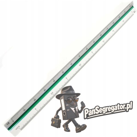 Skalówka plastikowa 30cm MECHANIK 20031 2:1/1:1/2/2.5/5/15 LENIAR