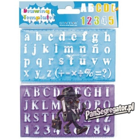 Szablon plastikowy cyferki i literki 2szt 276076 STARPAK