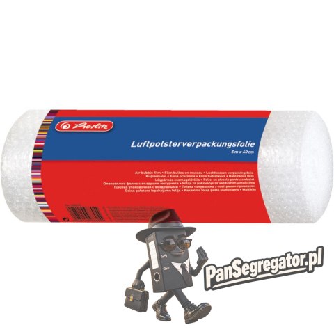 Folia ochronna bąbelkowa w rolce 5m x 40cm 300003479 HERLITZ