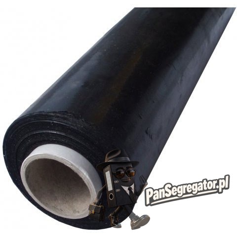 Folia stretch NATUNA 1,5kg 23mic czarna rozciągliwość 170% (około 140m)