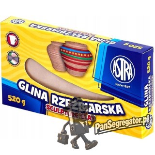 Glina rzeźbiarska masa plastyczna 520g naturalna beżowa 83810900 ASTRA