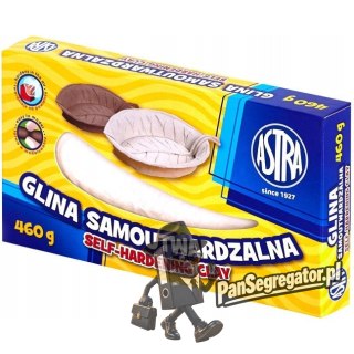 Glina rzeźbiarska samoutwardzalna masa plastyczna 460g biała 83810908 ASTRA