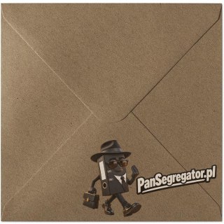 Koperta 160x160mm KRAFT ciemny beż K 120g. (10szt.) 280322 Galeria Papieru