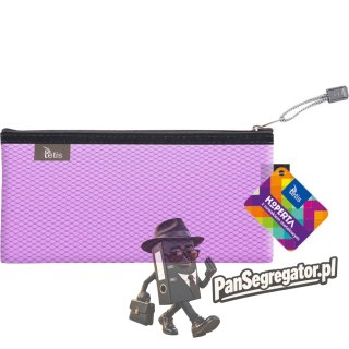 Koperta 24x12cm z suwakiem metalowym TETIS BT609-F Fiolet