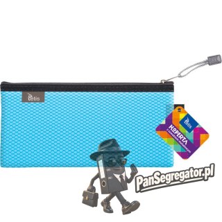 Koperta 24x12cm z suwakiem metalowym TETIS BT609-N niebieska