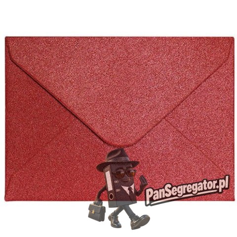 Koperta 70x100 PEARL czerwony K 150g. (10szt.) 280438 Galeria Papieru