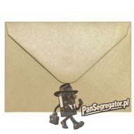 Koperta 70x100 PEARL złoty 150g (10szt.) 280488 Galeria Papieru