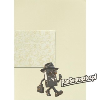 Koperta 80x160mm Pearl biały 150g. (10szt.) 280499 Galeria Papieru