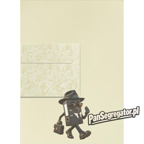 Koperta 80x160mm Pearl biały 150g. (10szt.) 280499 Galeria Papieru