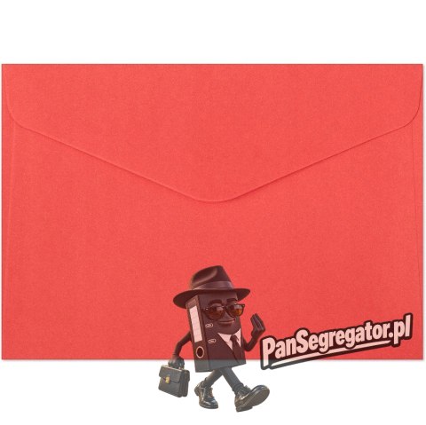 Koperta B6 czerwony K.110g. (20szt.) 280805 Galeria Papieru