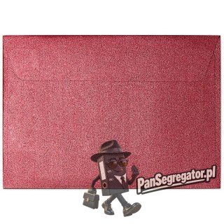Koperta B7 PEARL czerwony 120g (10szt.) 280517 Galeria Papieru